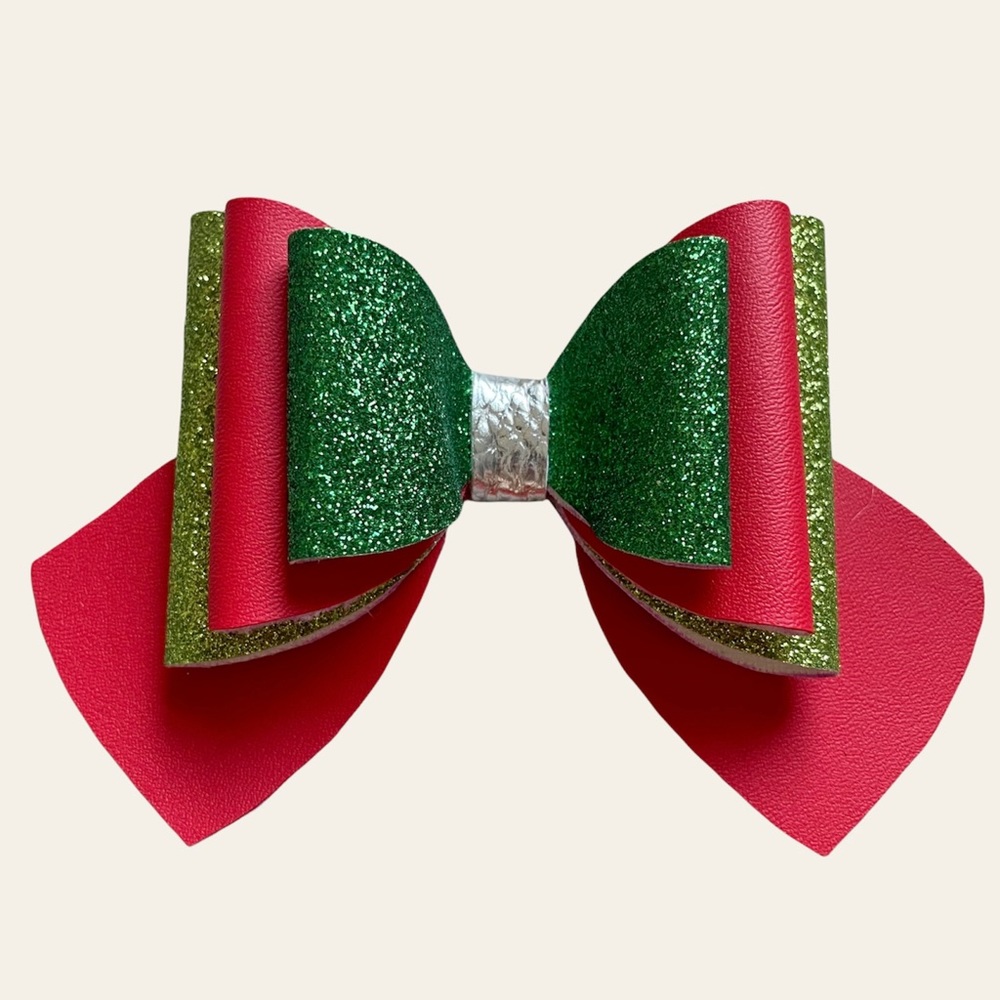 Handmade Christmas hair bow